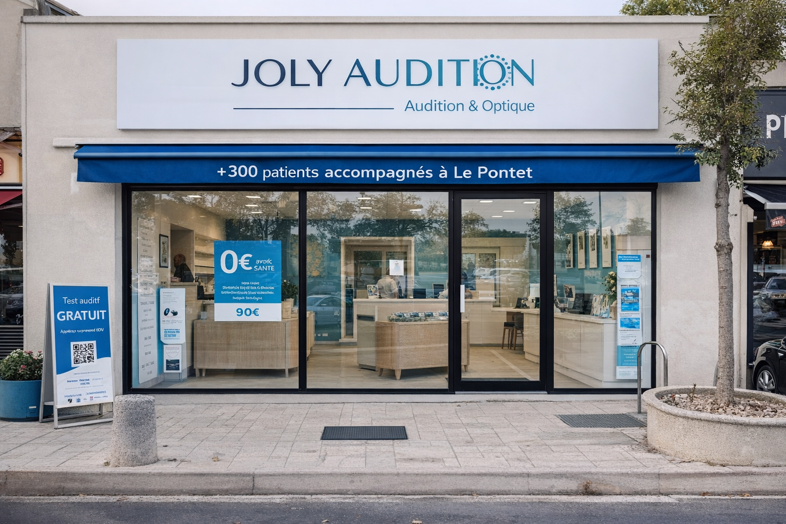 Centre Joly Audition Le Pontet - Façade du magasin